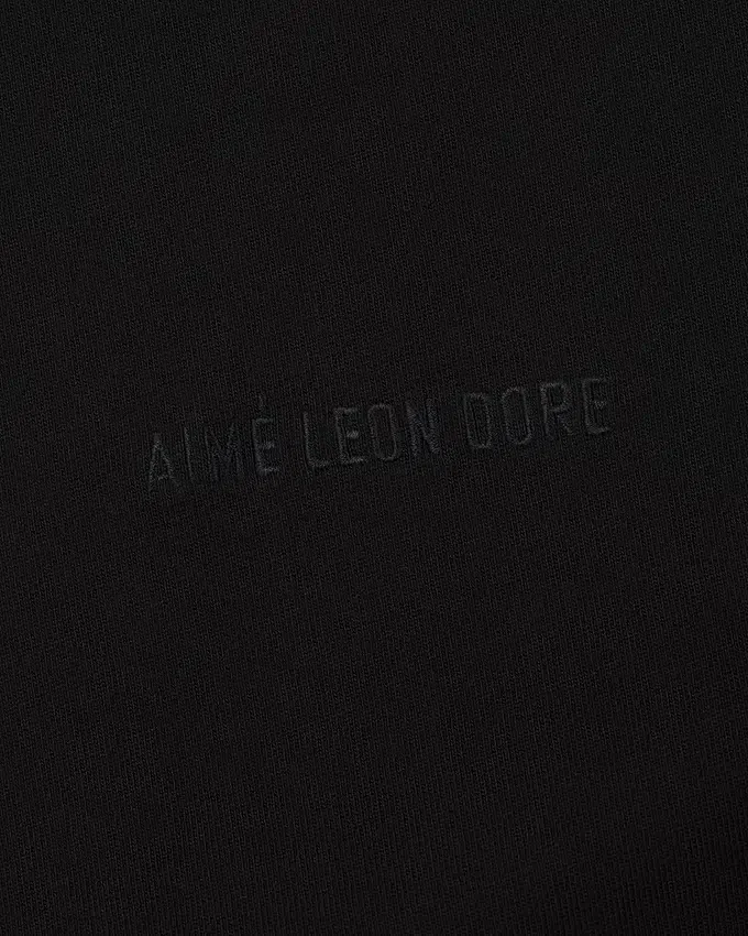 T-shirt à manches longues avec logo ton sur ton