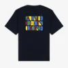 T-shirt à logos superposés