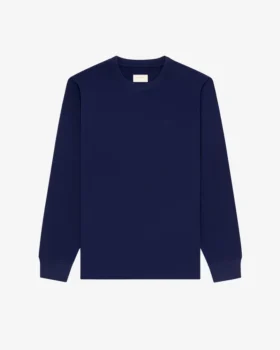 T-shirt à manches longues avec logo ton sur ton