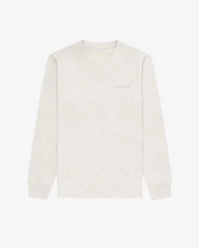 T-shirt à manches longues avec logo ton sur ton