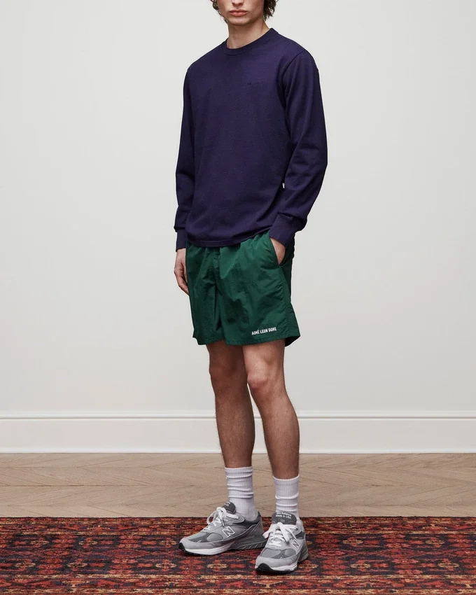 T-shirt à manches longues avec logo ton sur ton