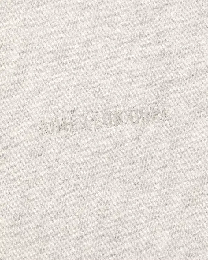 T-shirt à manches longues avec logo ton sur ton