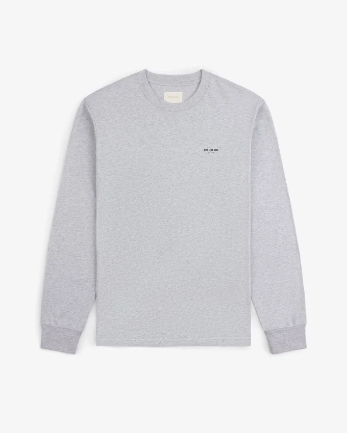 T-shirt à manches longues avec micro-logo
