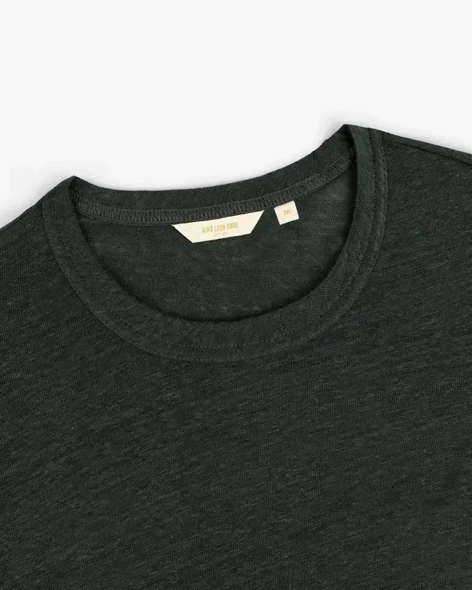 T-shirt à manches longues en lin