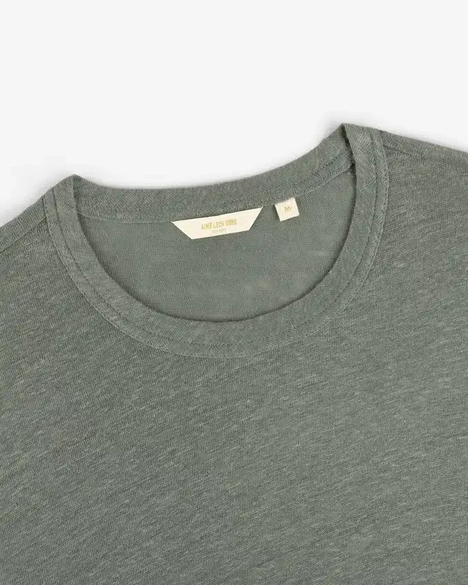 T-shirt à manches longues en lin