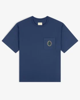 T-shirt à poche avec écusson botanique