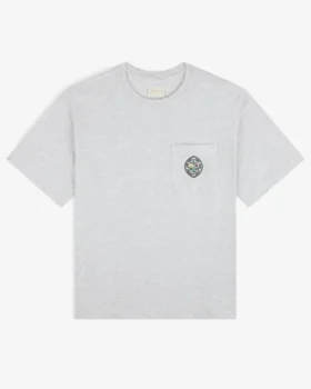 T-shirt à poche avec écusson botanique