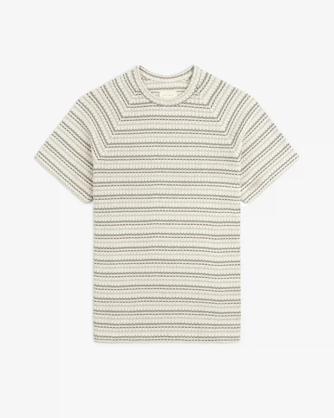 T-shirt à rayures jacquard
