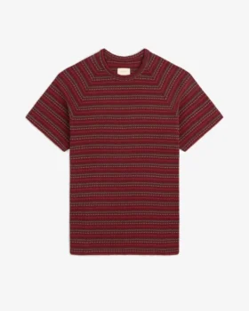 T-shirt à rayures jacquard