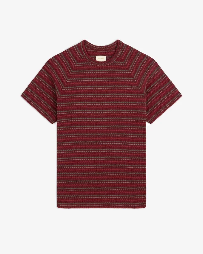 T-shirt à rayures jacquard