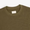 T-shirt thermique à manches longues en tissu gaufré
