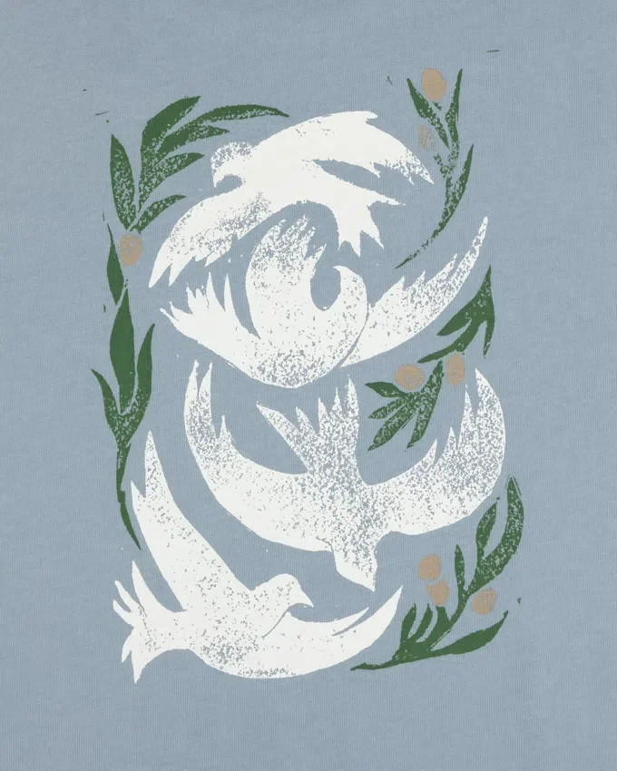 T-shirt « Woodblock Dove »