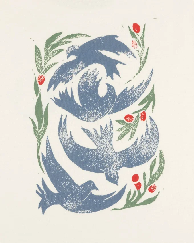 T-shirt « Woodblock Dove »