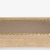 Trousse en nubuck gaufré imitation crocodile