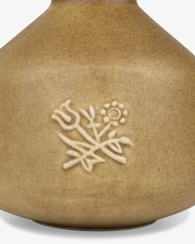 Vase à boutons artisanal Queens Crest