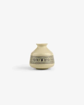 Vase à boutons à motif textile