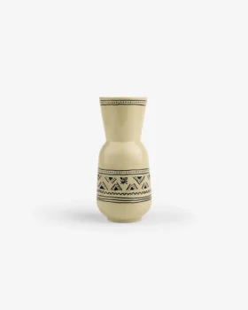 Vase à motifs textiles