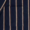 Veste à col châle en jacquard rayé