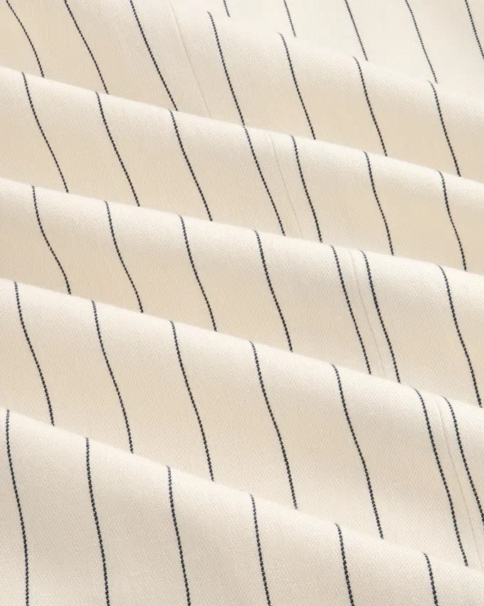 Veste de costume à double boutonnage à fines rayures