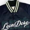 Veste universitaire en satin avec logo superposé